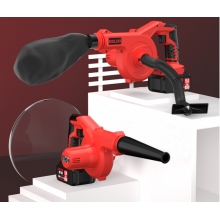 德力西（DELIXI）鋰電鼓風(fēng)機(jī)小型家用吹灰大功率充電式工業(yè)吹風(fēng)機(jī)無(wú)線除塵器  續(xù)航至尊款三功能15節(jié)電池
