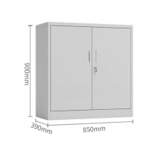 文件柜鐵皮柜子資料檔案柜帶鎖小矮柜子財務憑證柜 半截柜 1.0mm