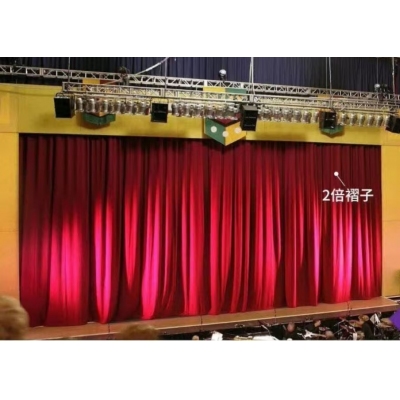 舞臺(tái)電動(dòng)幕布  定做（加厚意大利絨布，軌道，杜亞舞臺(tái)專用電機(jī)ID100-WF，遙控器）
